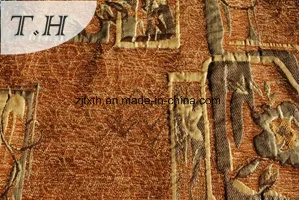 Tissus jacquard tissés en chenille (FTH31077)